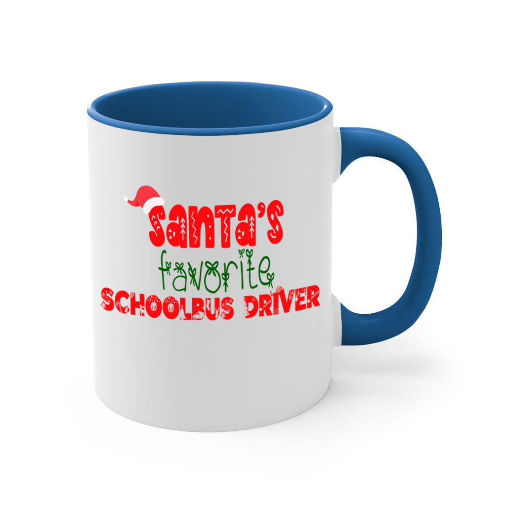 santas favorite schoolbus driver style 1070#- christmas-Mug / Coffee Cup
