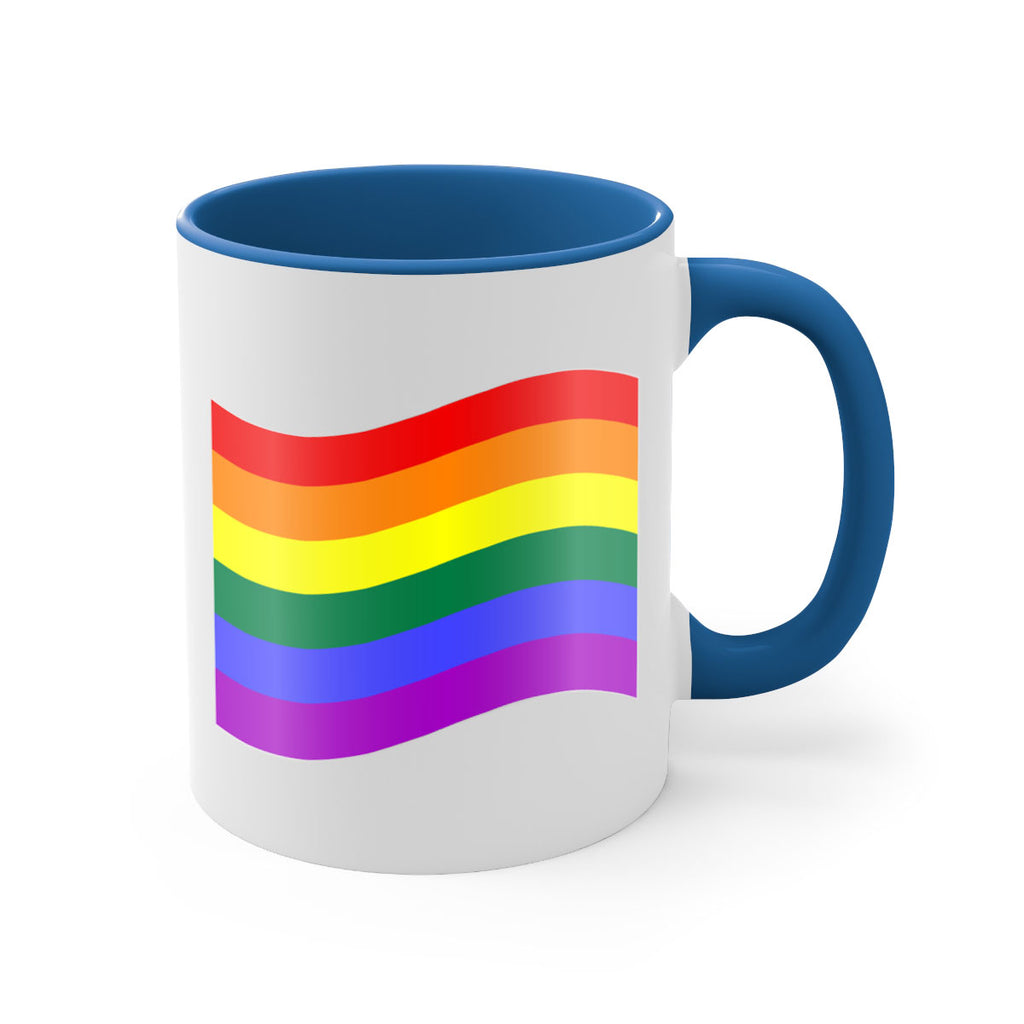 wavy rainbow flag 1#- lgbt-Mug / Coffee Cup
