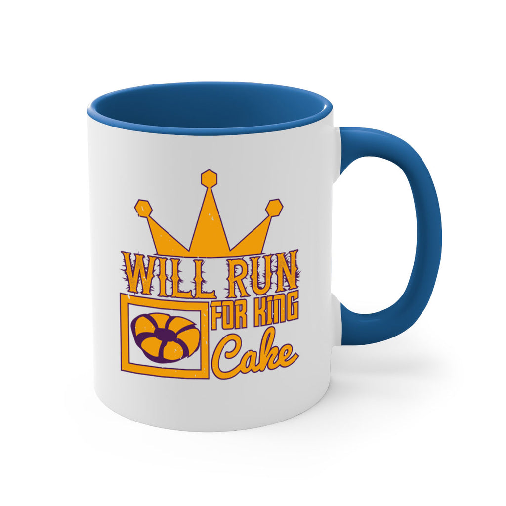 will run for king cake 28#- mardi gras-Mug / Coffee Cup
