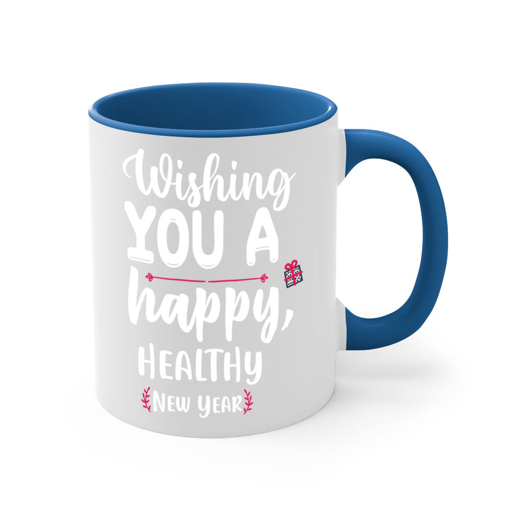 wishing you a happy, healthy new year style 1243#- christmas-Mug / Coffee Cup
