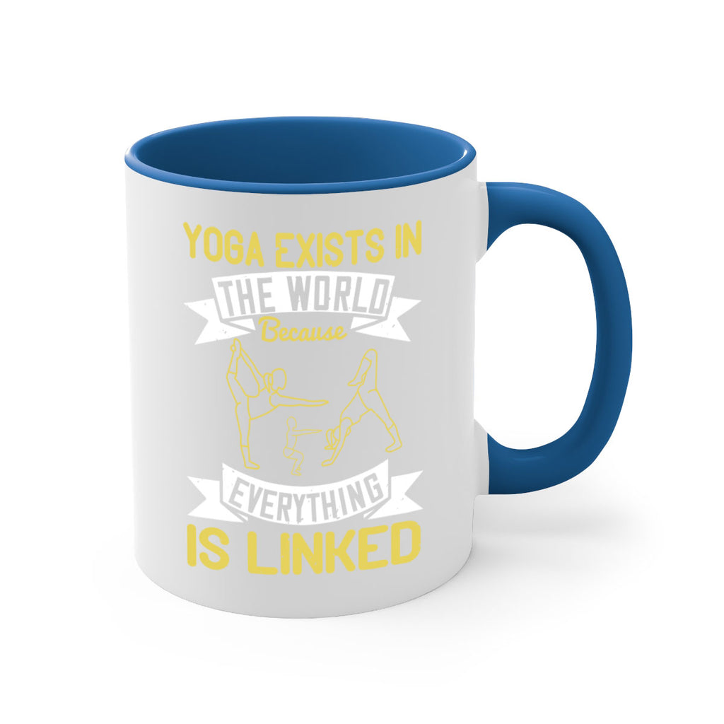 yoga exists in the world because everything is linked 32#- yoga-Mug / Coffee Cup