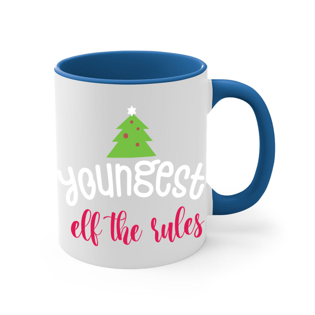 youngest elf the rules style 1253#- christmas-Mug / Coffee Cup