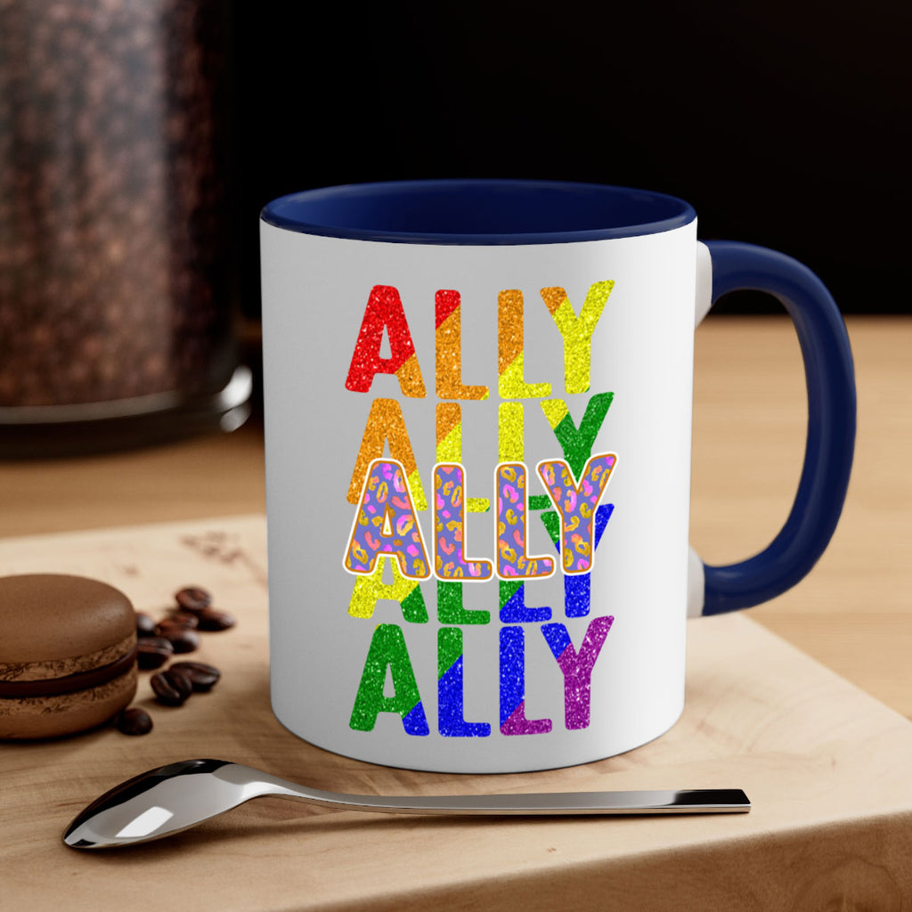 Ally Lgbt Pride Rainbow Flag Ally Png 22#- lgbt-Mug / Coffee Cup