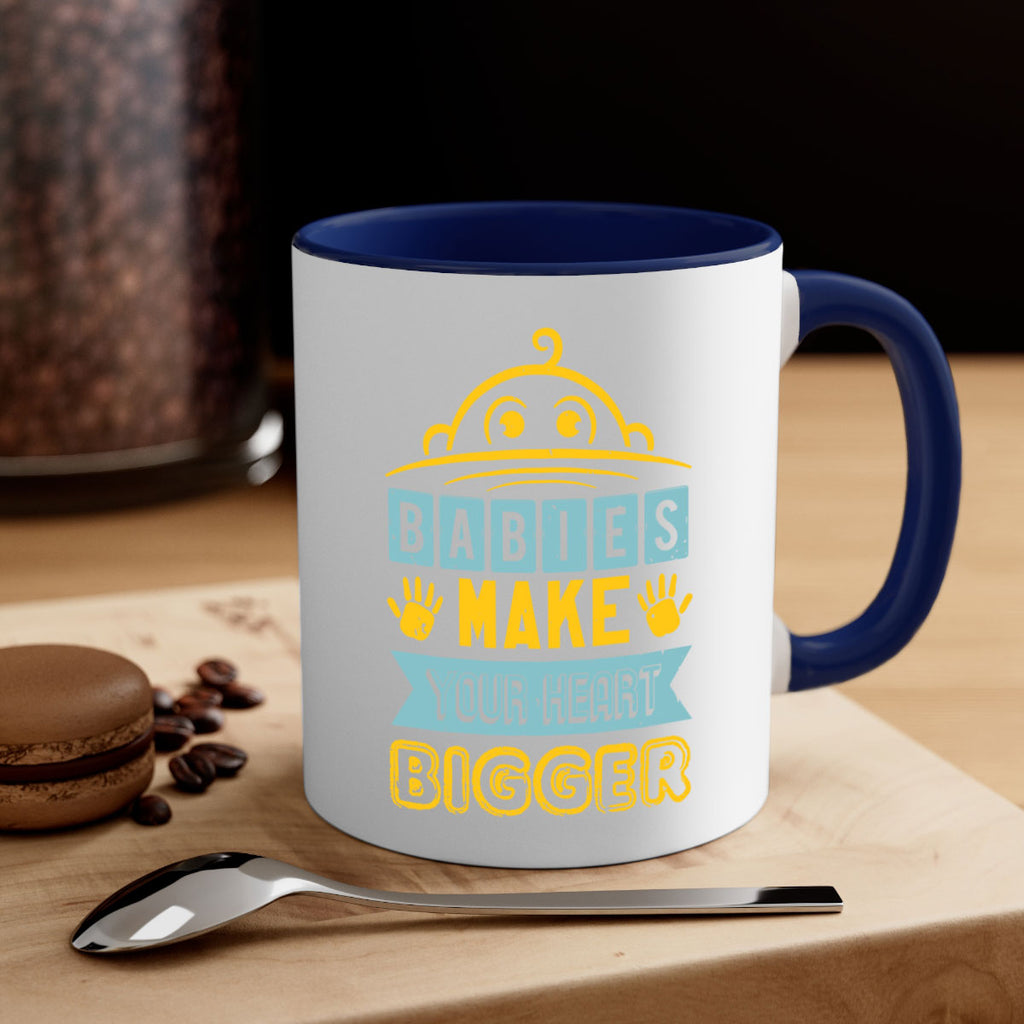 Babies make your heart bigger Style 17#- baby shower-Mug / Coffee Cup