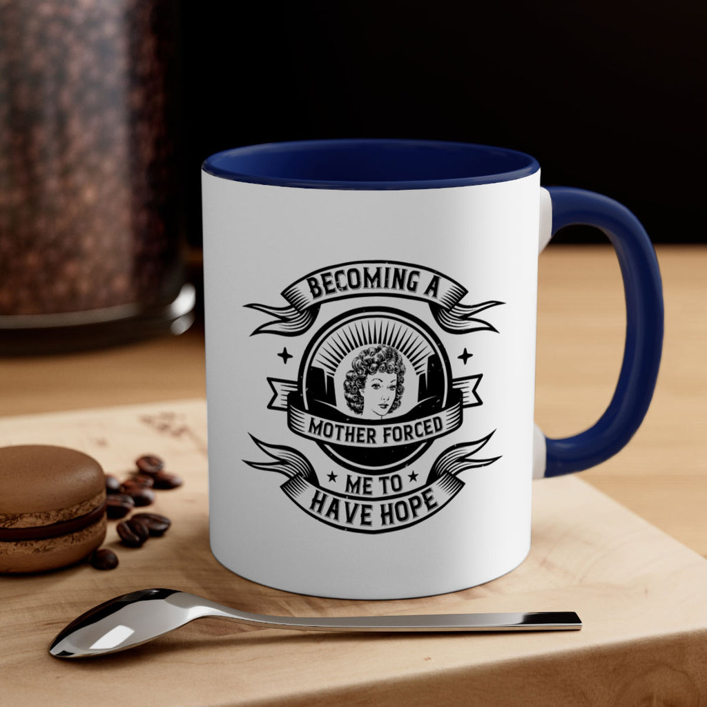 Becoming a mother forced me to have hope Style 28#- Afro - Black-Mug / Coffee Cup