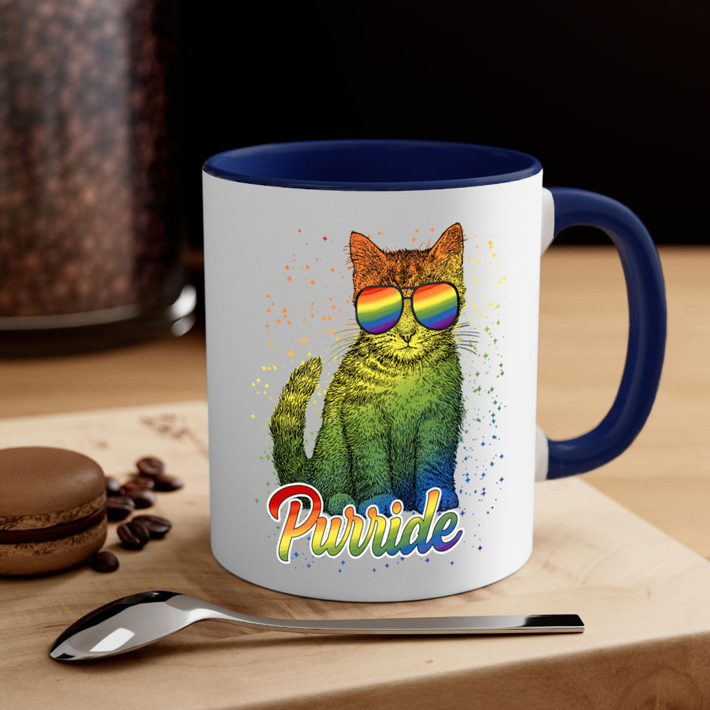 Cat Purride Lgbt Flag  Png 57#- lgbt-Mug / Coffee Cup