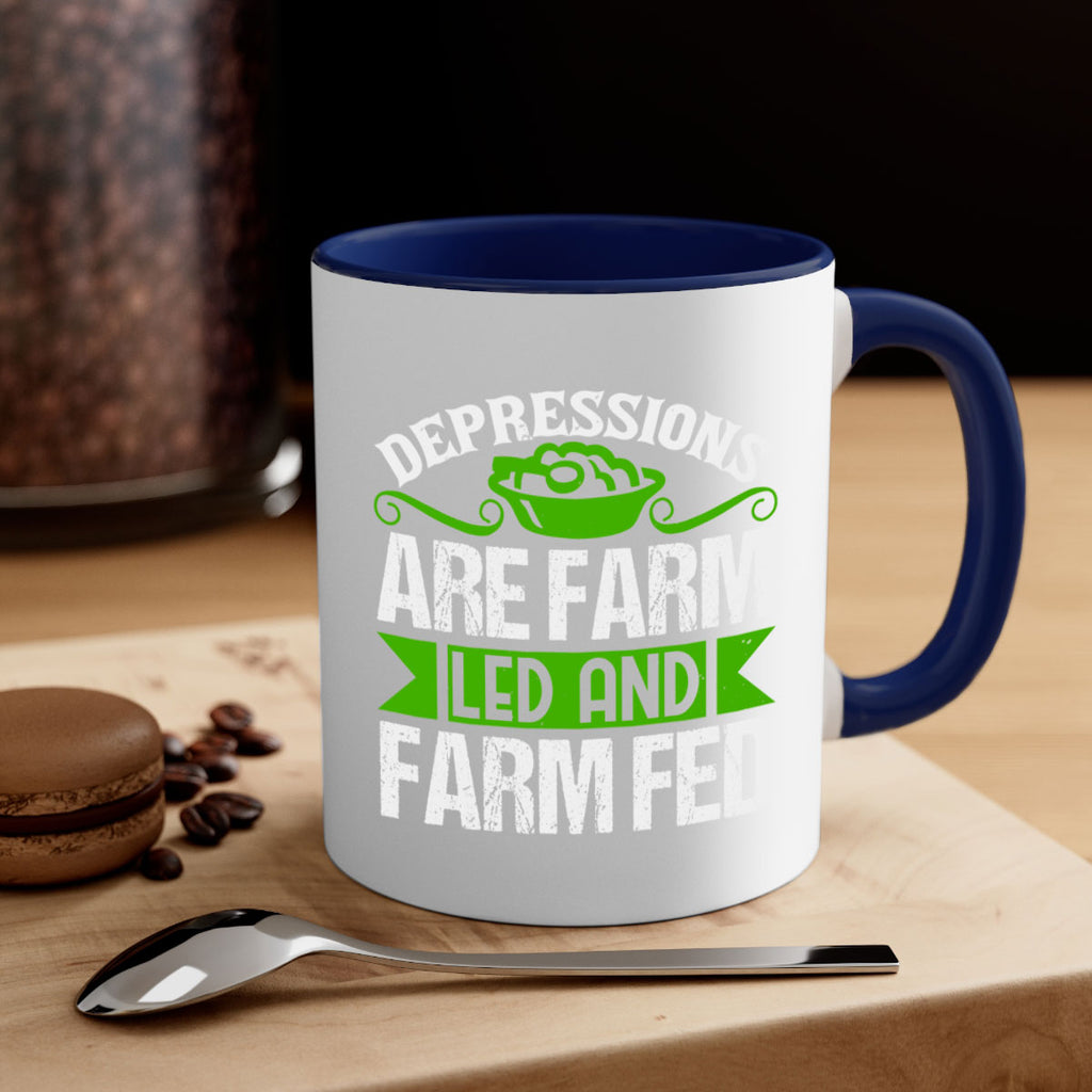 Depression are farm led and farmed 25#- Farm and garden-Mug / Coffee Cup