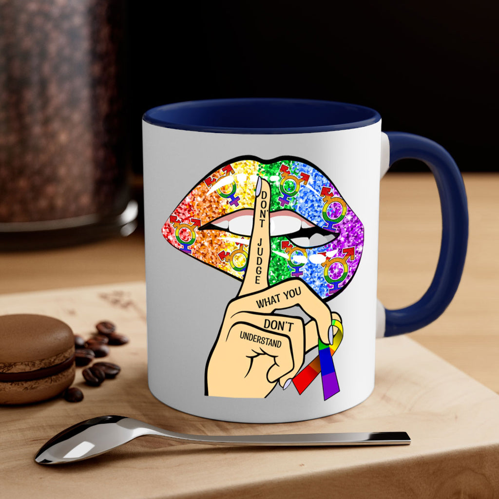DonT Judge Lgbt Pride Lips  38#- lgbt-Mug / Coffee Cup