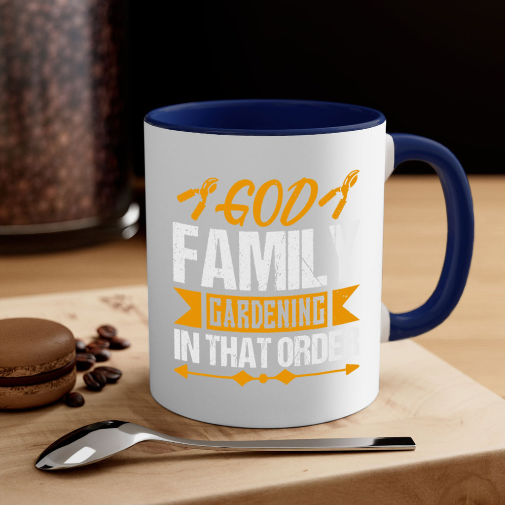 God Family Gardending in that order 60#- Farm and garden-Mug / Coffee Cup
