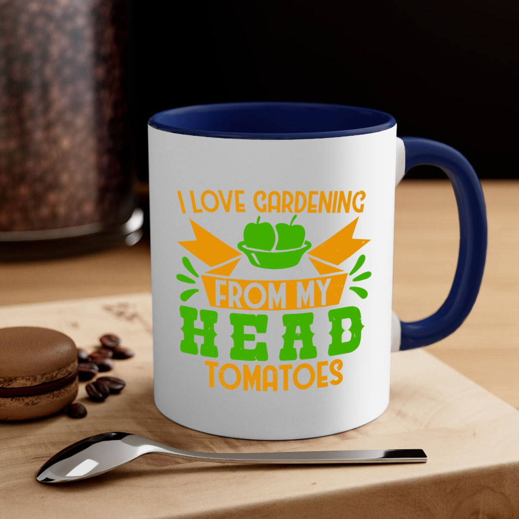 I love gardening from my head tomatoes 54#- Farm and garden-Mug / Coffee Cup