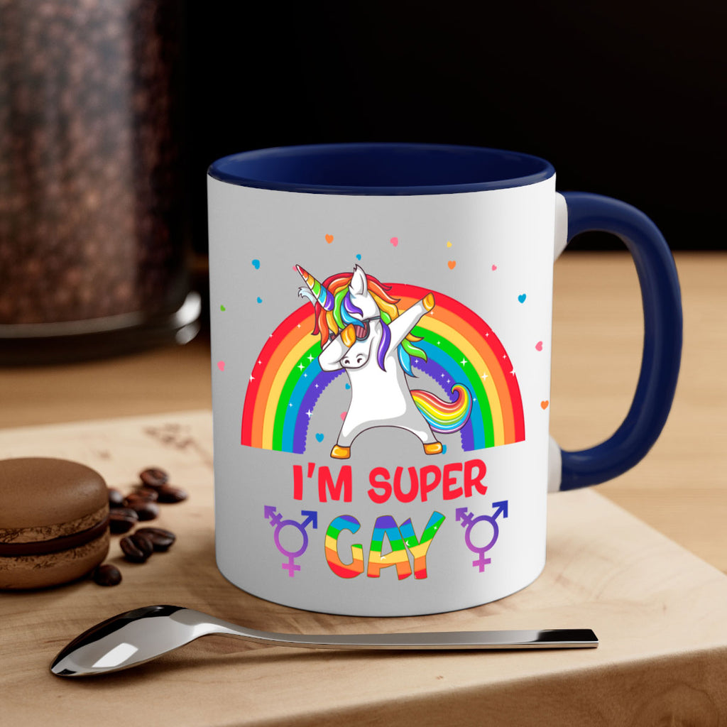 IM Super Gay Lgbt Pride Unicorn Png 44#- lgbt-Mug / Coffee Cup