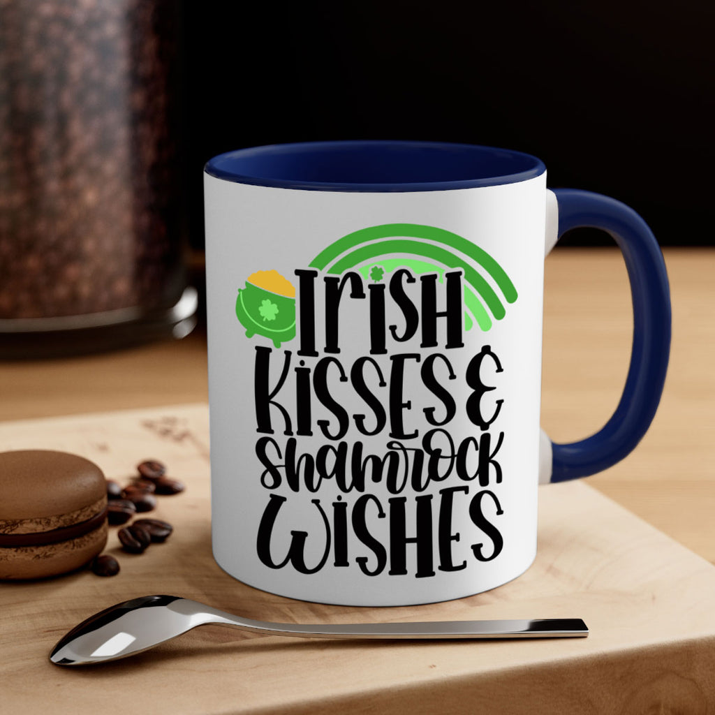 Irish Kisses Shamrock Wishes Style 80#- St Patricks Day-Mug / Coffee Cup