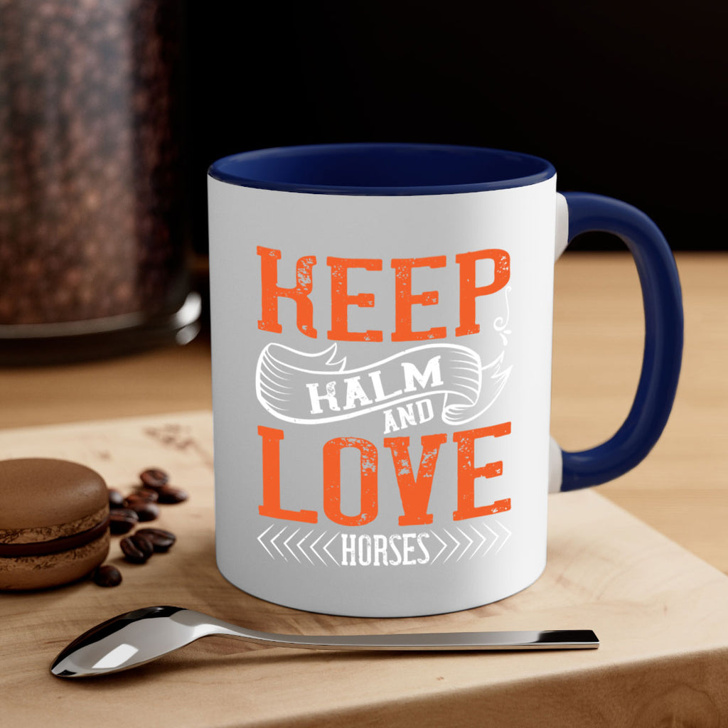 KEEP KALM AND LOVE HORSES Style 30#- horse-Mug / Coffee Cup