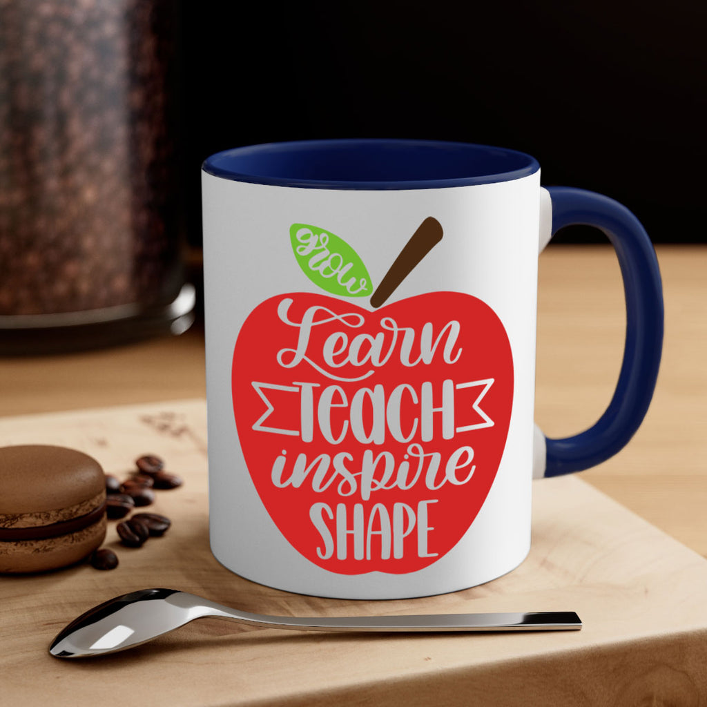 Learn Teach Inspire Shape Style 68#- teacher-Mug / Coffee Cup