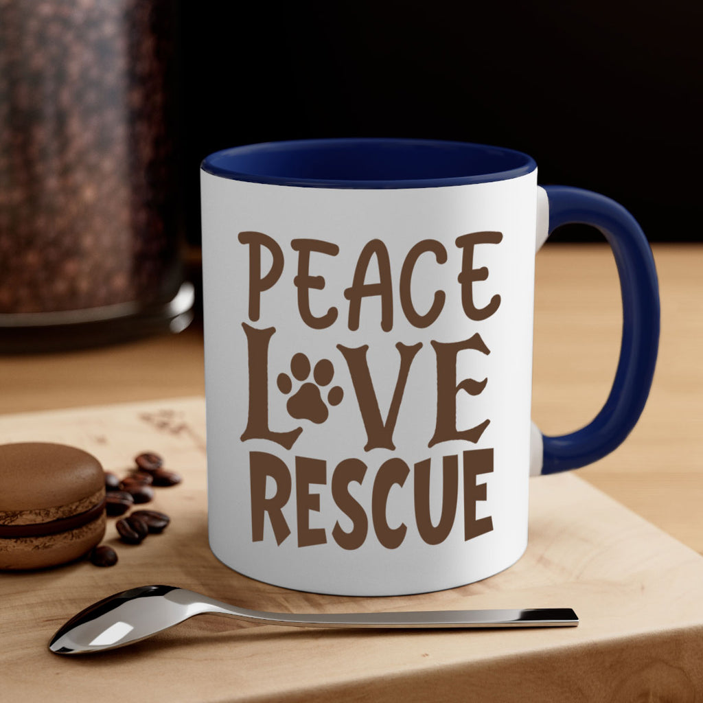 Peace Love Rescue Style 23#- cat-Mug / Coffee Cup