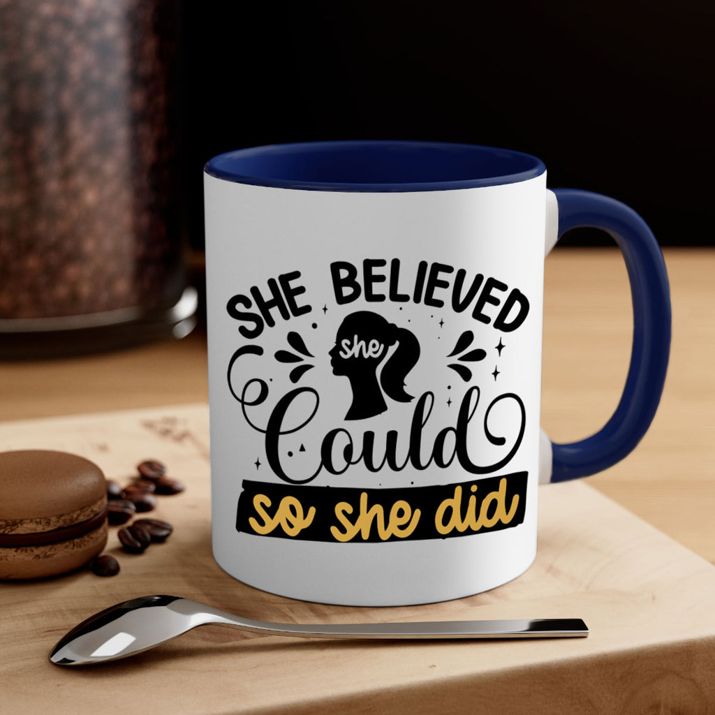 She believed she could she did Style 7#- Black women - Girls-Mug / Coffee Cup