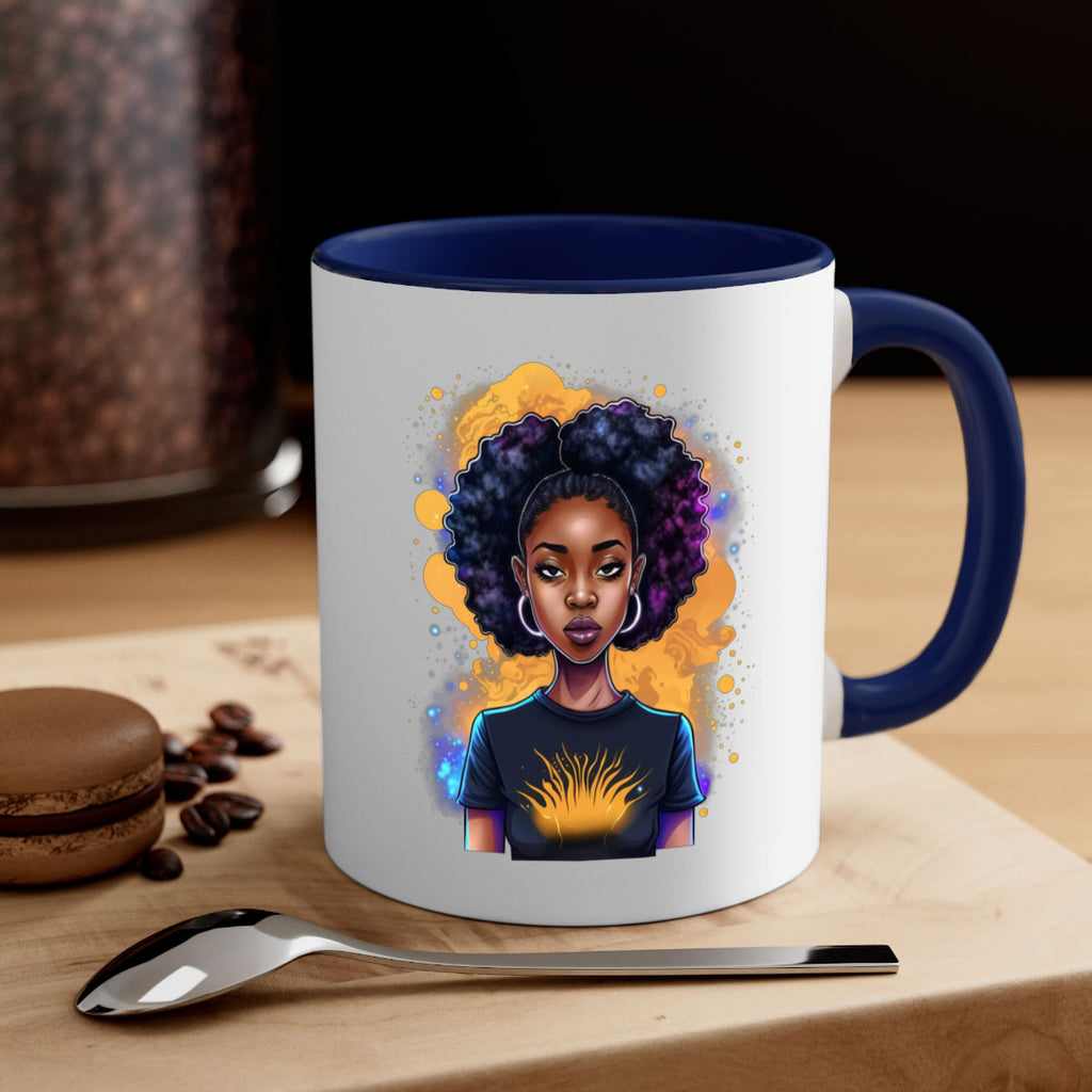 Sparkling Black Girl Design 15#- Black women - Girls-Mug / Coffee Cup
