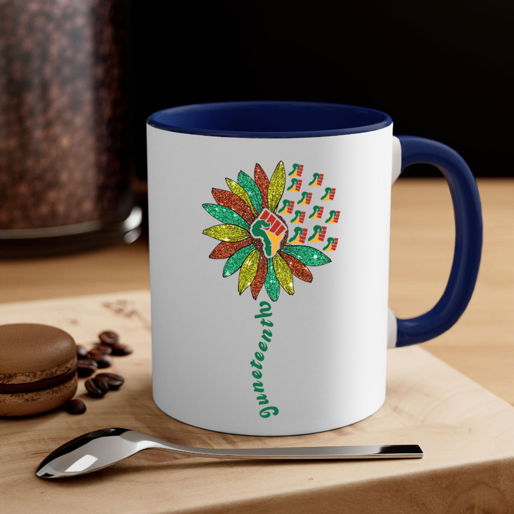 Sunflower Fist Juneteenth Black History 24#- juneteenth-Mug / Coffee Cup