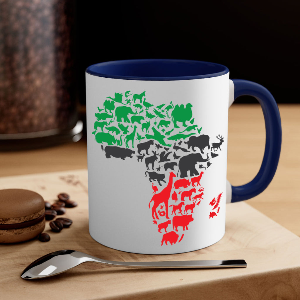 africa animals color 278#- black words - phrases-Mug / Coffee Cup