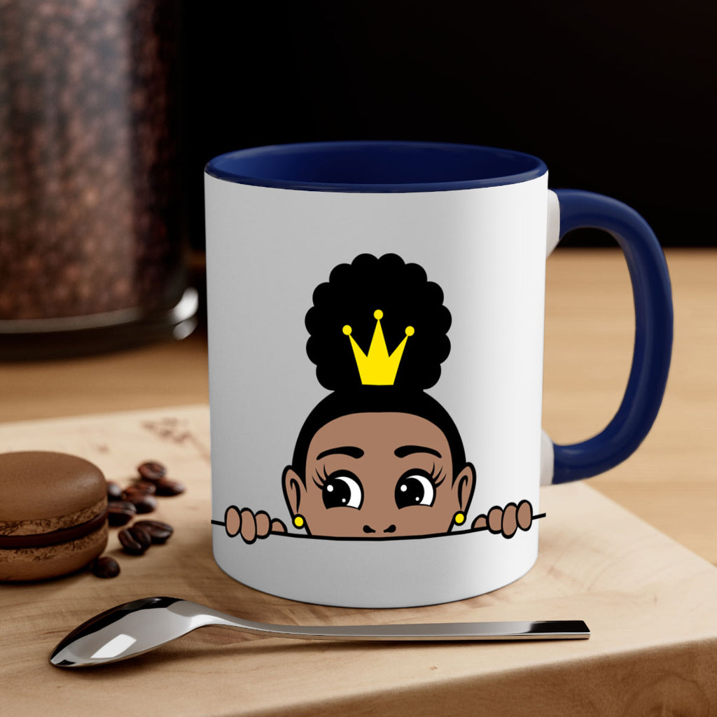 afro puff crown girl 2#- Black women - Girls-Mug / Coffee Cup