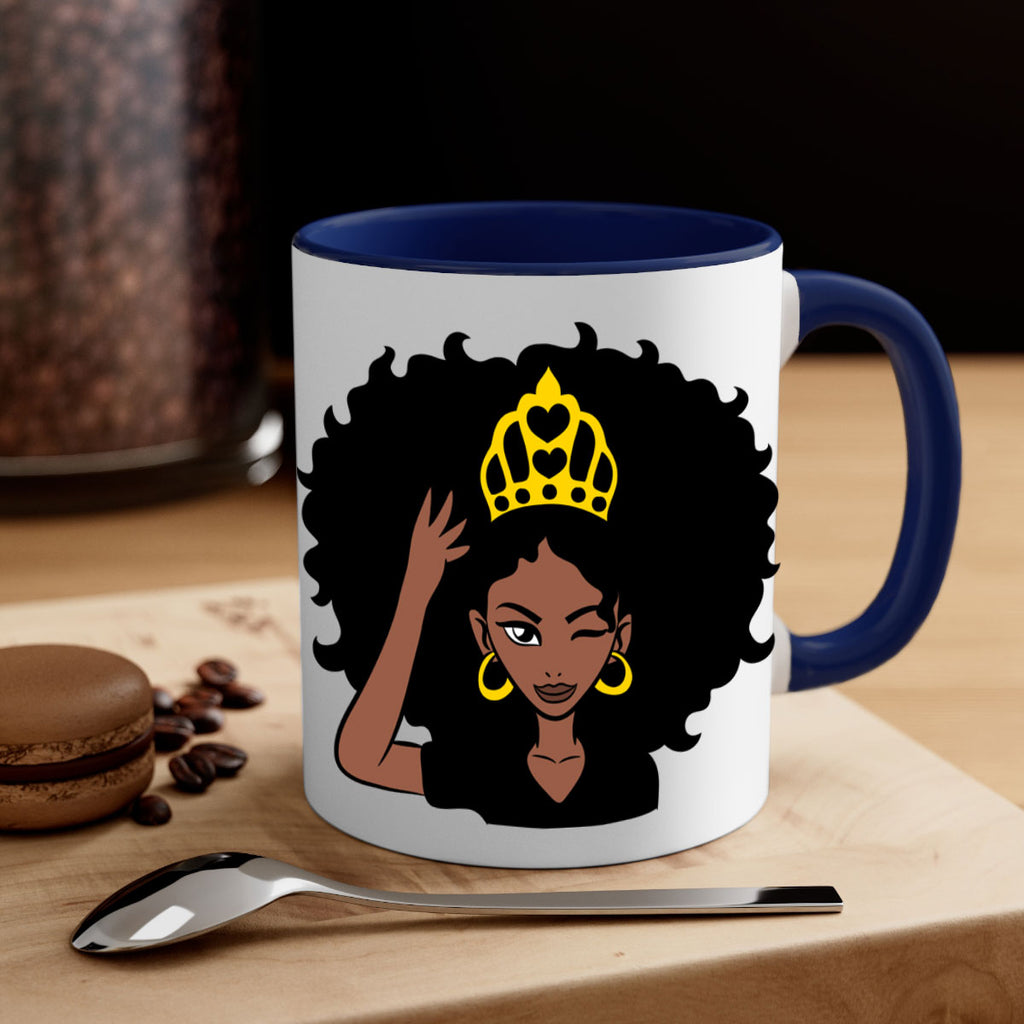 afro queen crown 72#- Black women - Girls-Mug / Coffee Cup