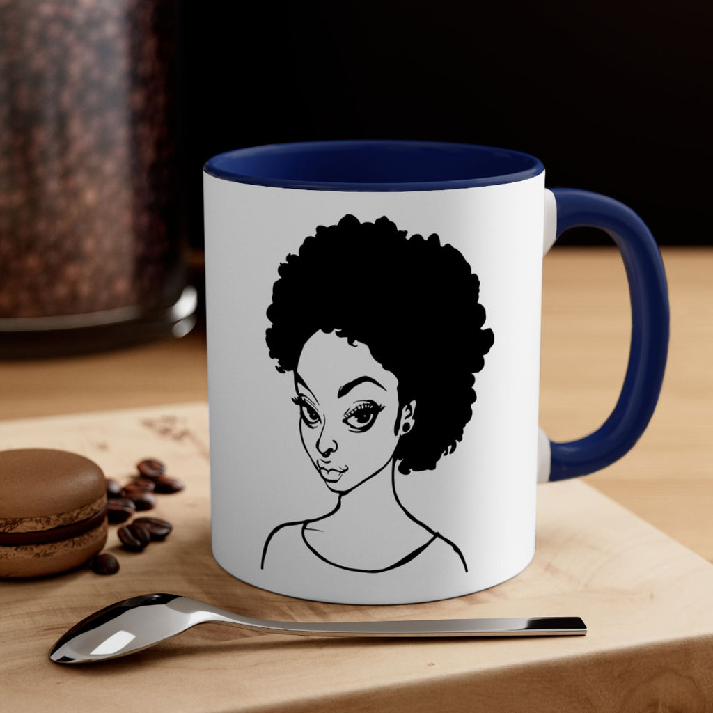 afro woman girl lady 68#- Black women - Girls-Mug / Coffee Cup
