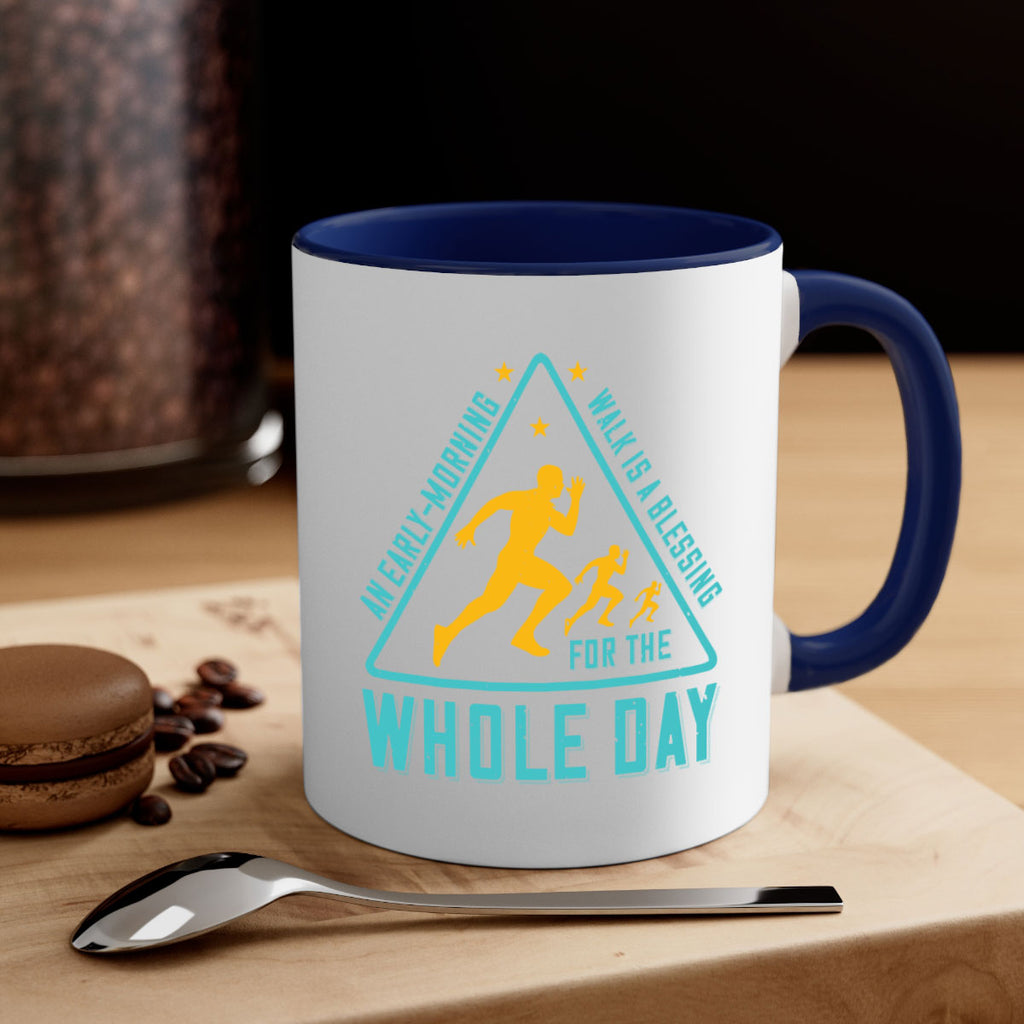 an earlymorning walk is a blessing for the whole day 48#- running-Mug / Coffee Cup