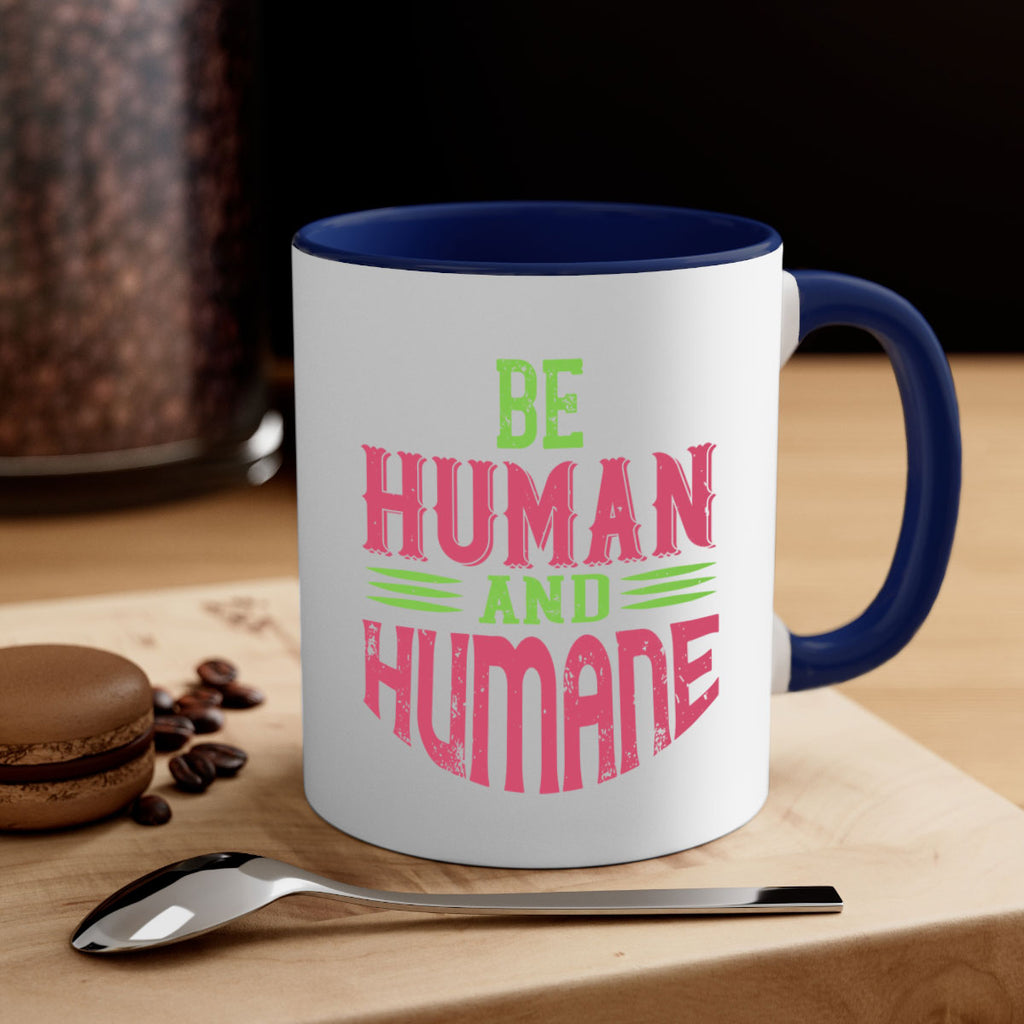 be human and humane 83#- vegan-Mug / Coffee Cup