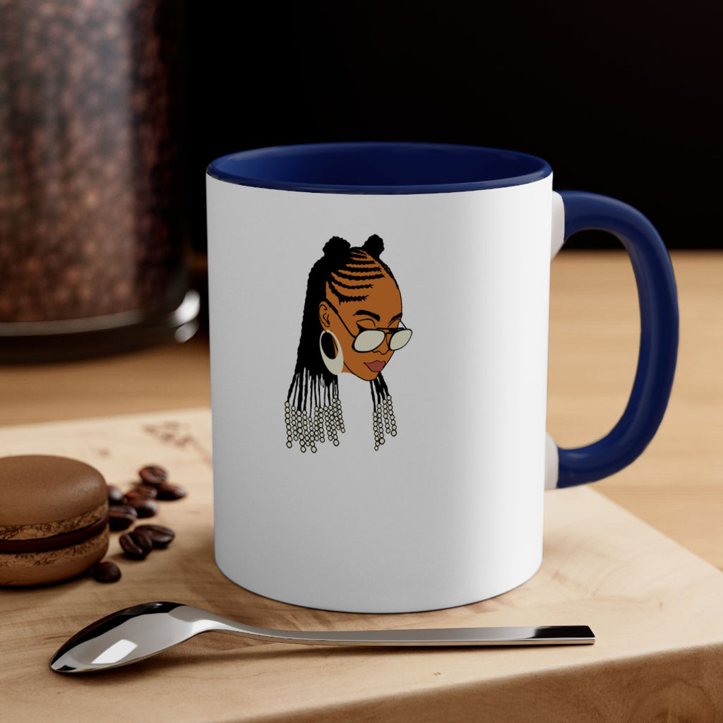 black afro 43#- Black women - Girls-Mug / Coffee Cup