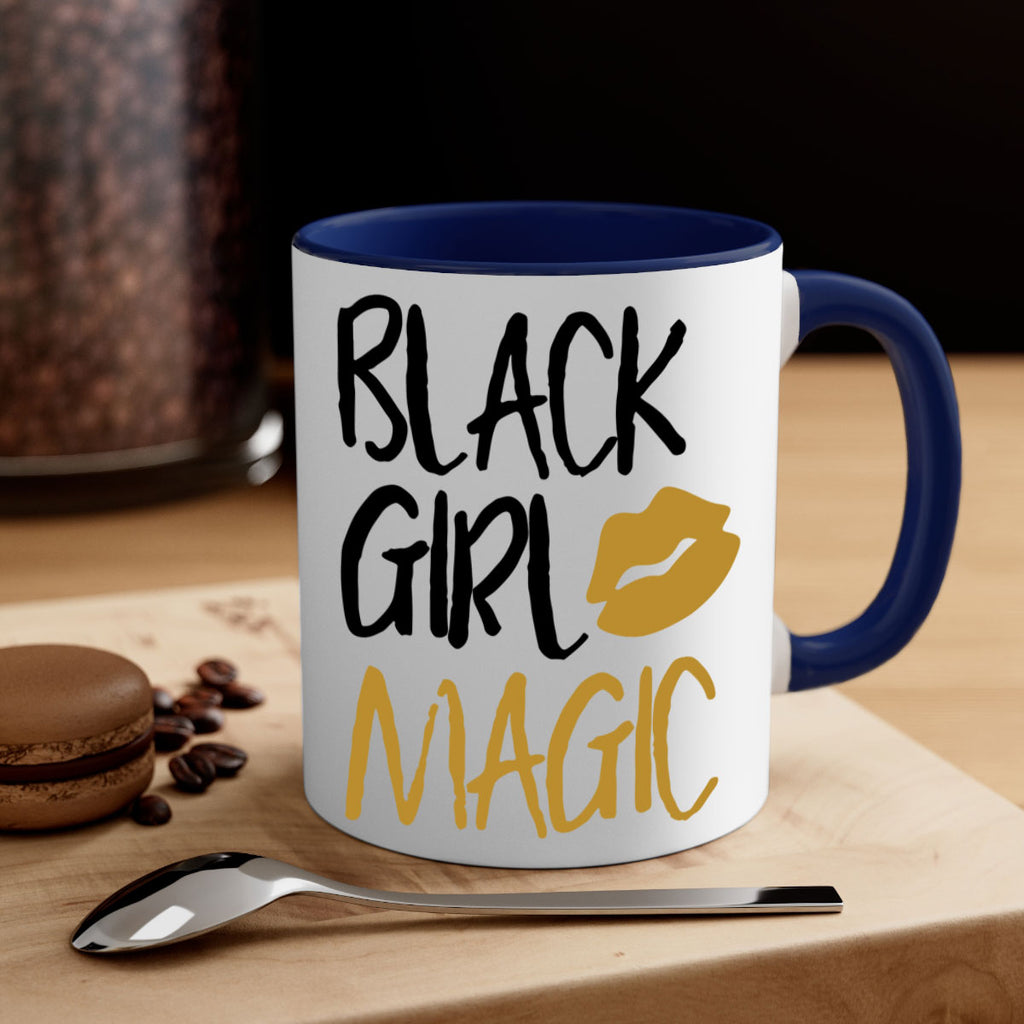 black girl magic lips cocoandbanana 245#- black words - phrases-Mug / Coffee Cup