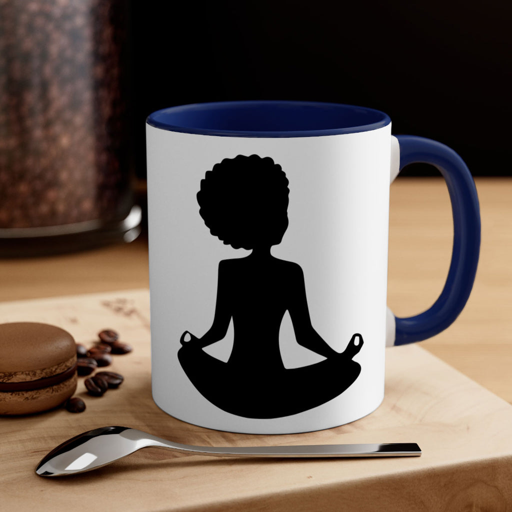 black woman sitting 8#- Black women - Girls-Mug / Coffee Cup