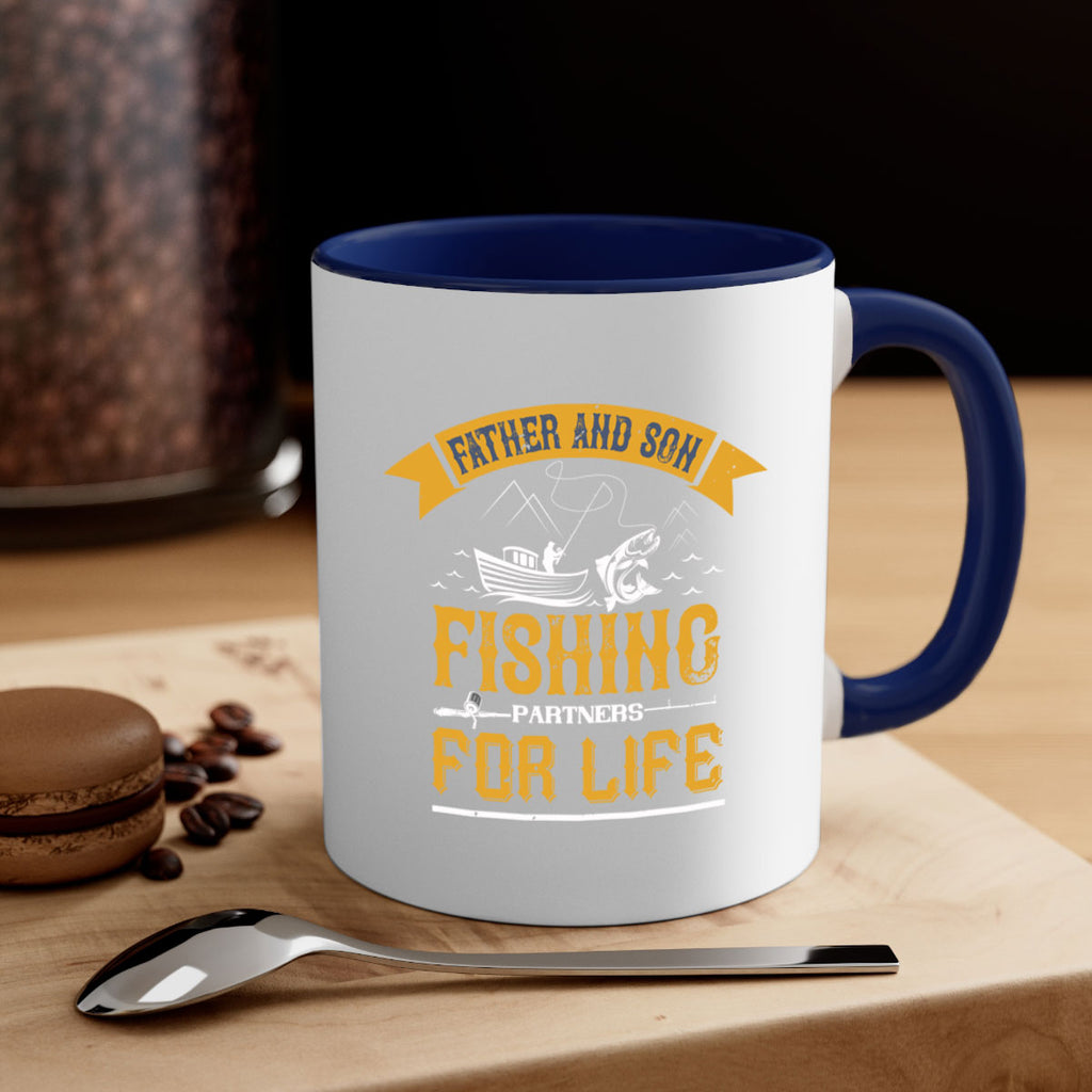 father and son fishing partners for life 158#- fishing-Mug / Coffee Cup