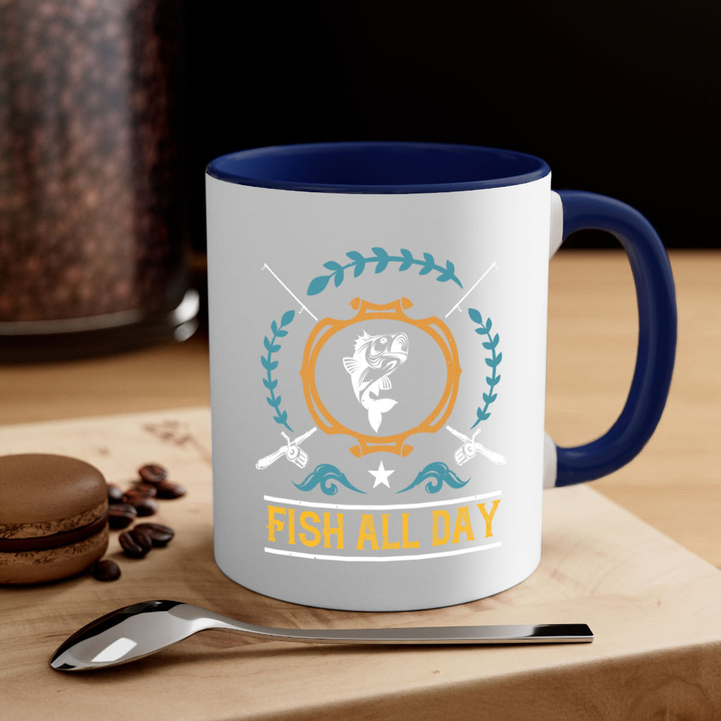 fish all day 187#- fishing-Mug / Coffee Cup