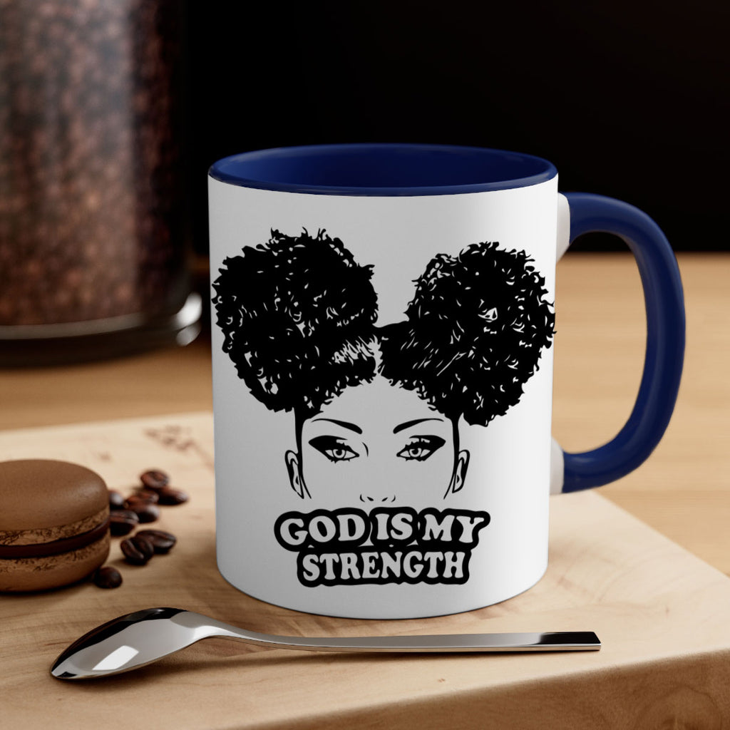 god is my strength 2#- Black women - Girls-Mug / Coffee Cup