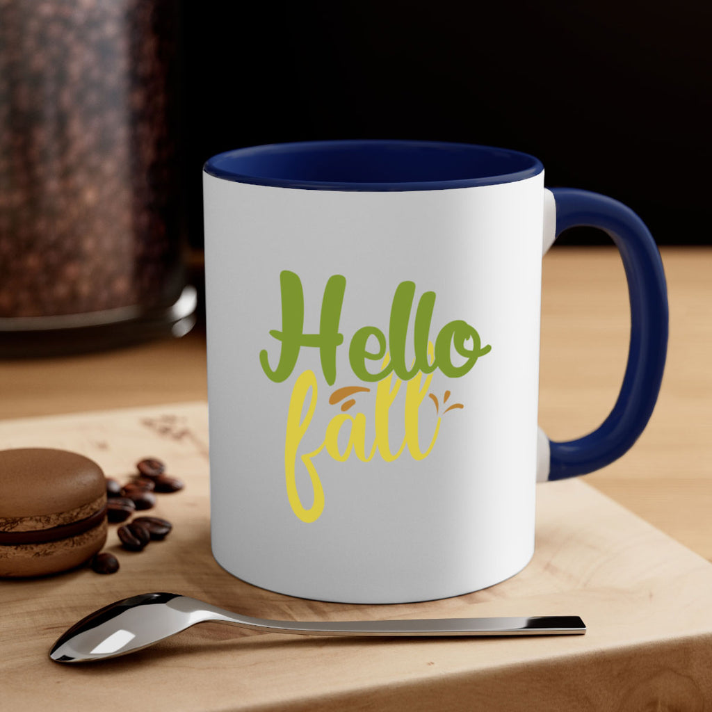 hello fall 55#- thanksgiving-Mug / Coffee Cup