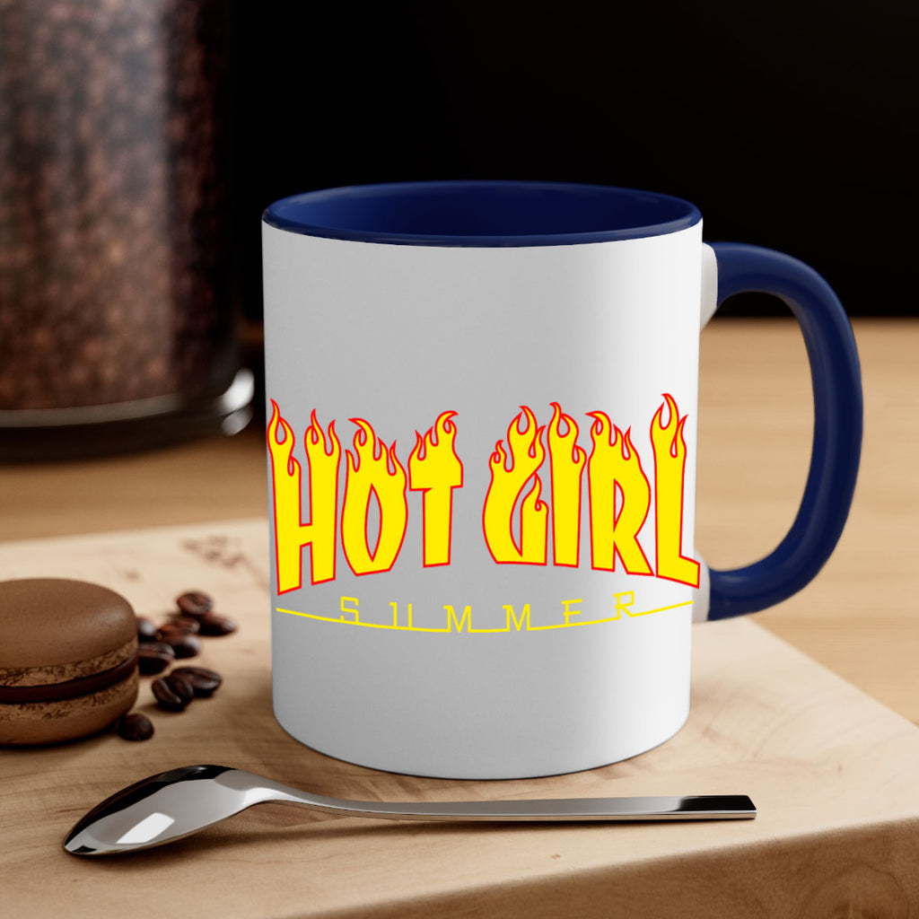 hot girl  summer fire 123#- black words - phrases-Mug / Coffee Cup