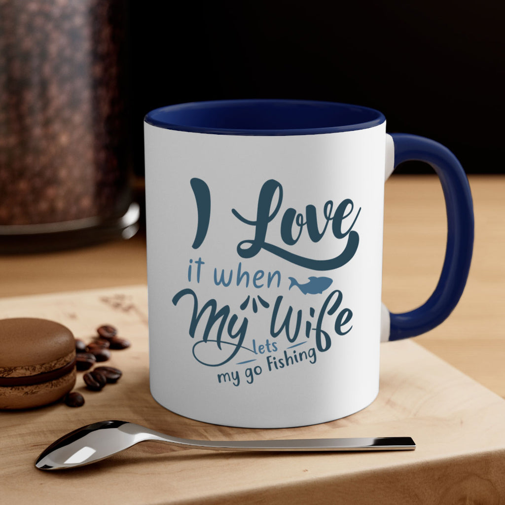 i love it when 100#- fishing-Mug / Coffee Cup