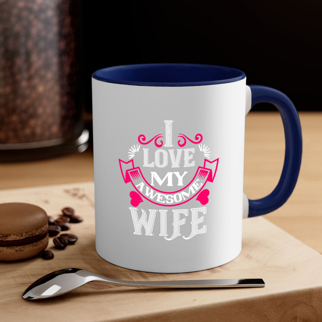 i love my awesome wife 55#- valentines day-Mug / Coffee Cup