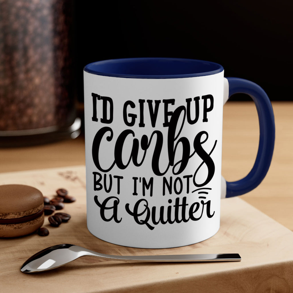 id give up carbs but im not a quitter 41#- gym-Mug / Coffee Cup