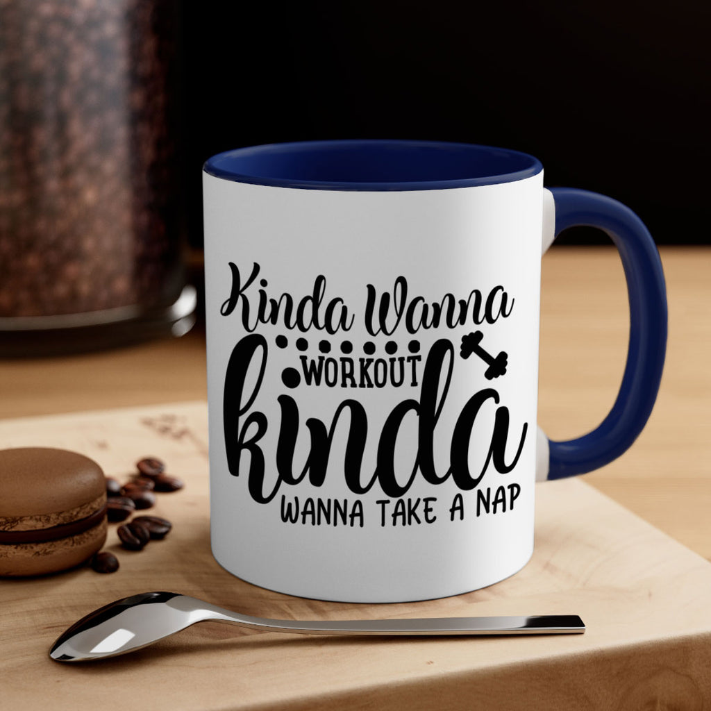 kinda wanna workout kinda wanna take a nap 33#- gym-Mug / Coffee Cup