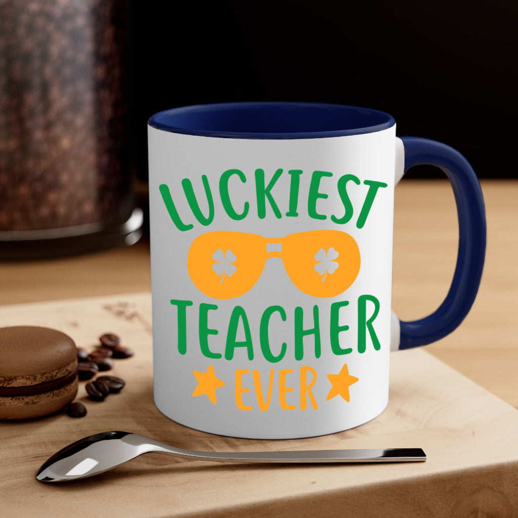 luckiest teacher ever 13#- mardi gras-Mug / Coffee Cup