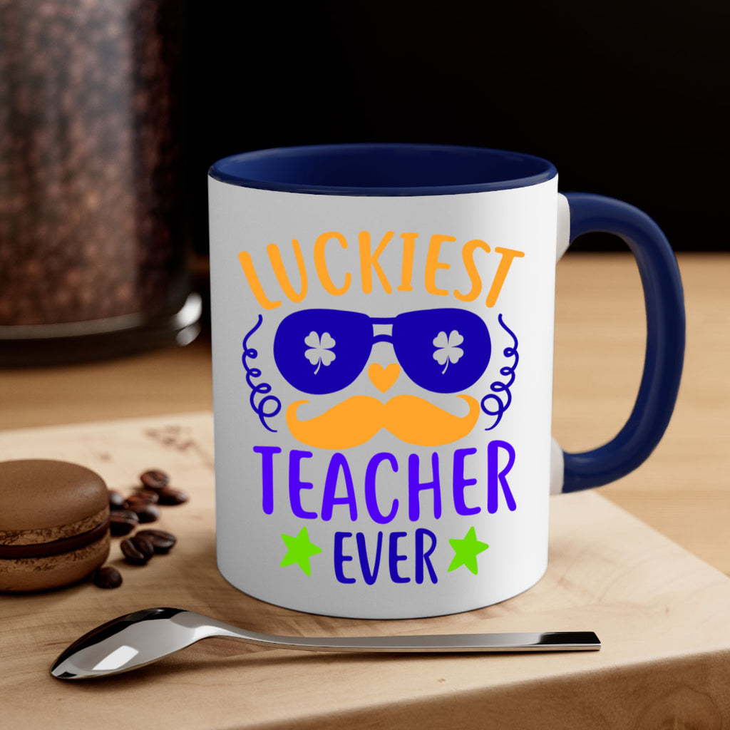 luckiest teacher ever 14#- mardi gras-Mug / Coffee Cup