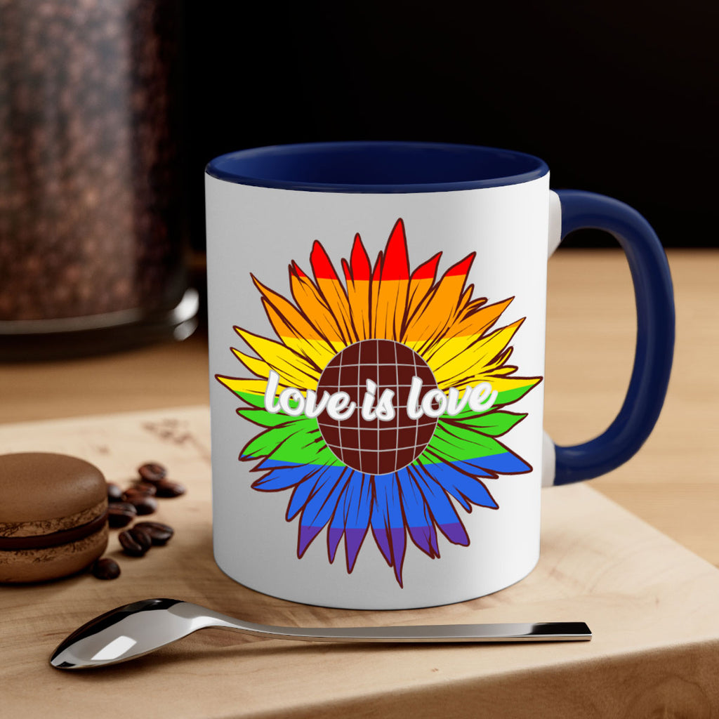 rainbow sunflower love is love 26#- lgbt-Mug / Coffee Cup