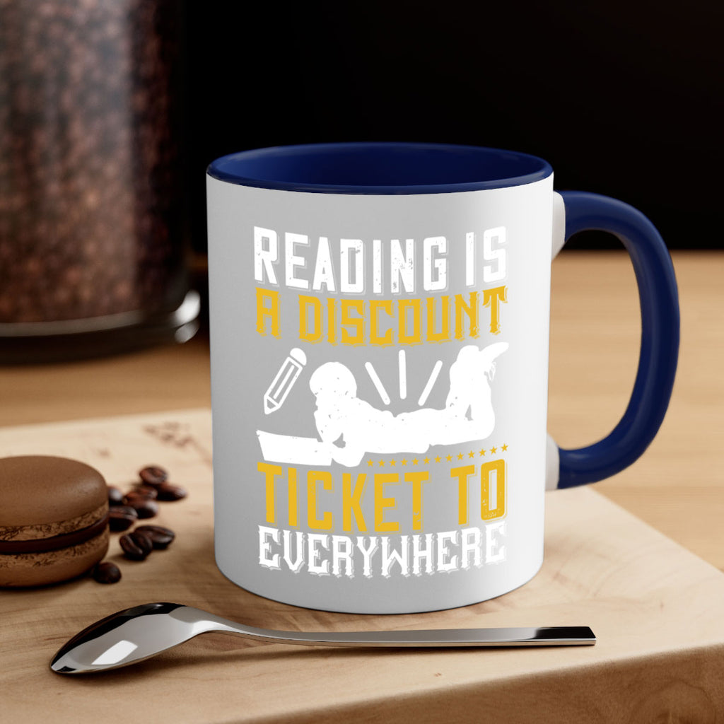 reading is a discount ticket to everywhere 16#- Reading - Books-Mug / Coffee Cup