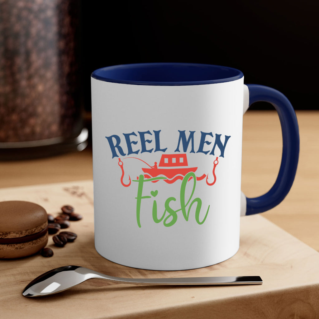 reel men fish 196#- fishing-Mug / Coffee Cup