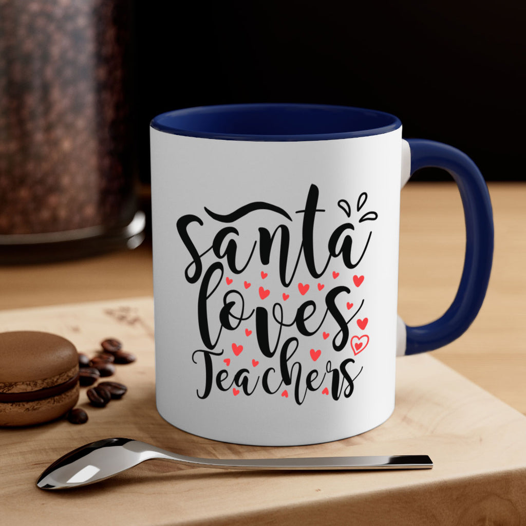 santa loves teachers 23#- christmas-Mug / Coffee Cup