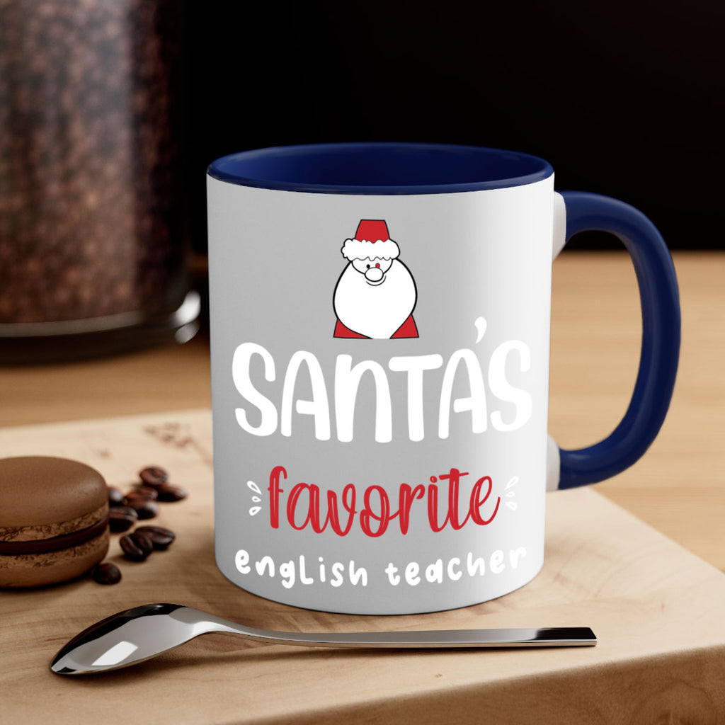 santa's favorite english teacher style 613#- christmas-Mug / Coffee Cup