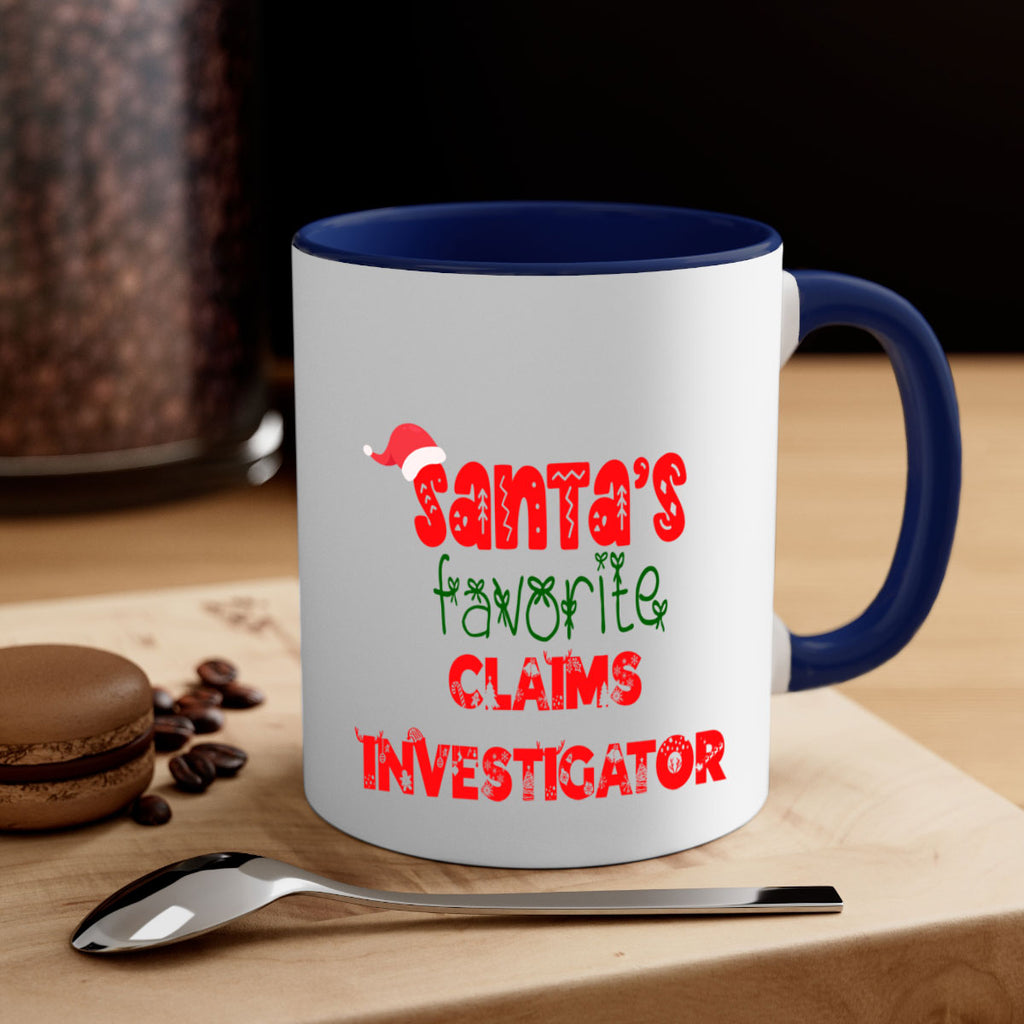 santas favorite claims investigator style 719#- christmas-Mug / Coffee Cup