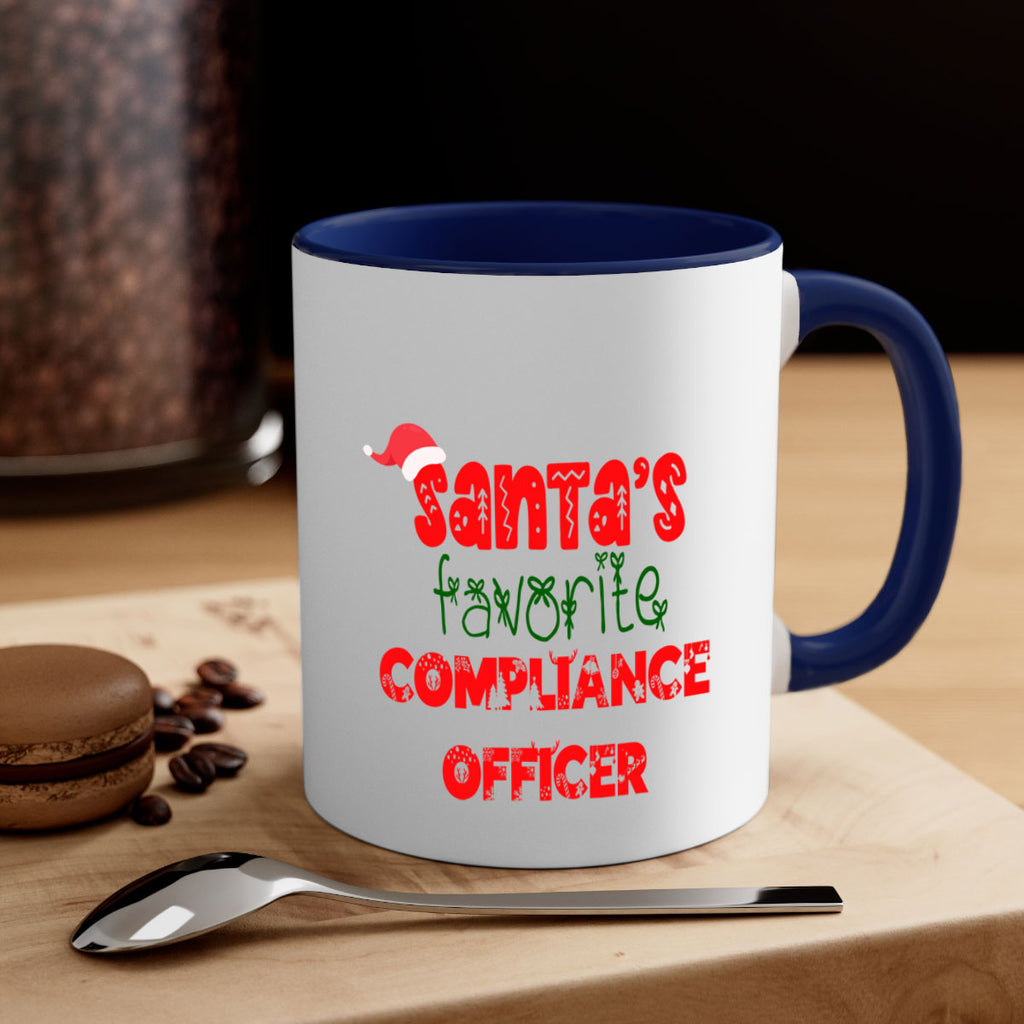 santas favorite compliance officer style 730#- christmas-Mug / Coffee Cup