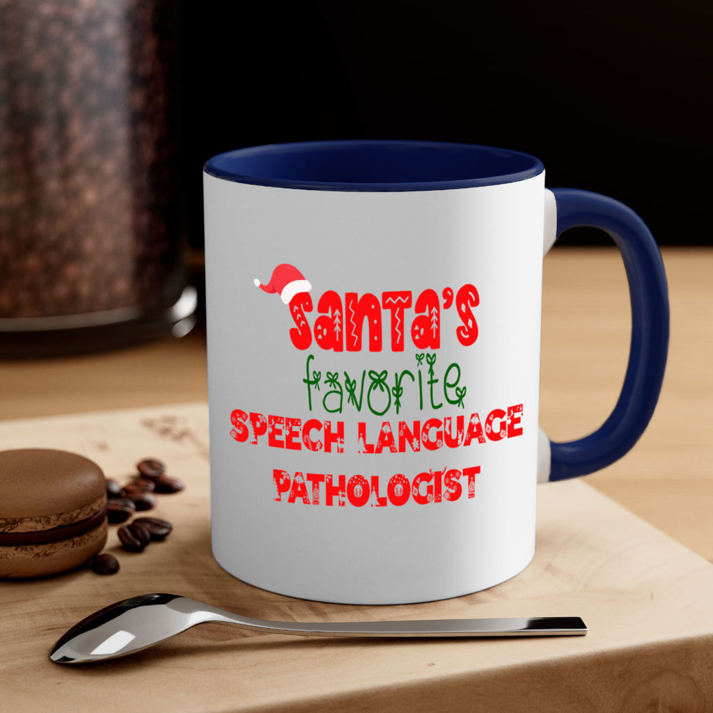 santas favorite speech language pathologist style 1090#- christmas-Mug / Coffee Cup